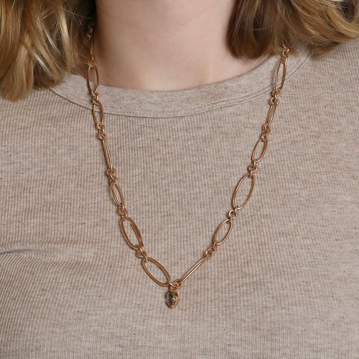 Pomellato rock cristal, pyrite and gold necklace