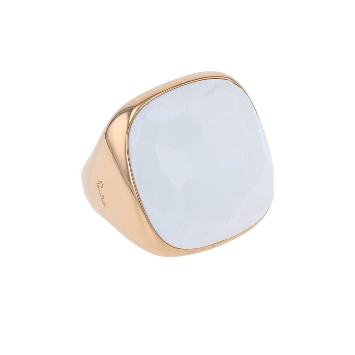 Pomellato Victoria cacholong and gold ring
