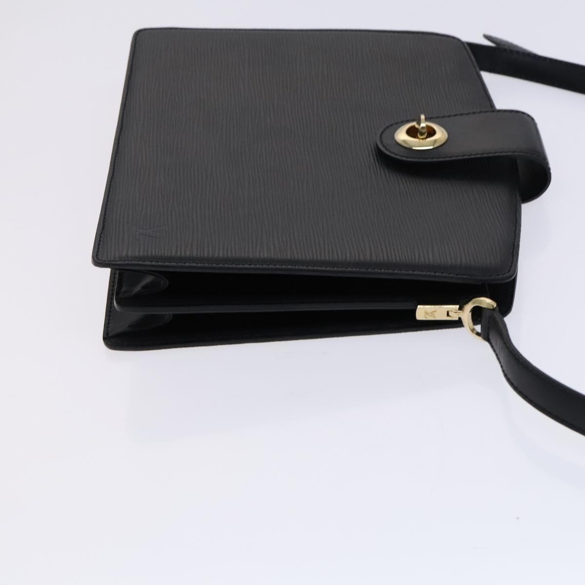 Louis Vuitton Epi Capuchin Shoulder Bag Black M 52342 Lv Auth