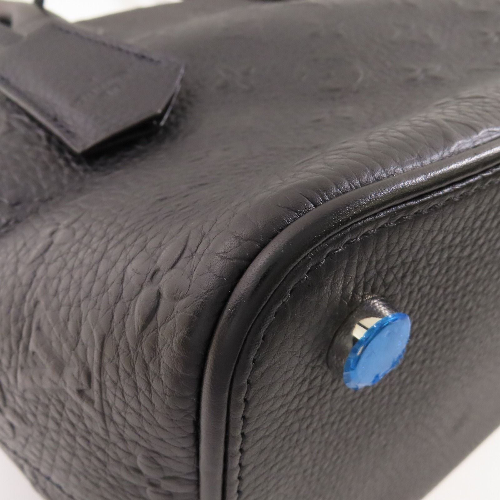 Louis Vuitton Cowhide Leather Revelation Lockit Ginpaku Handmade Bag Black Blk Handbag M 40771