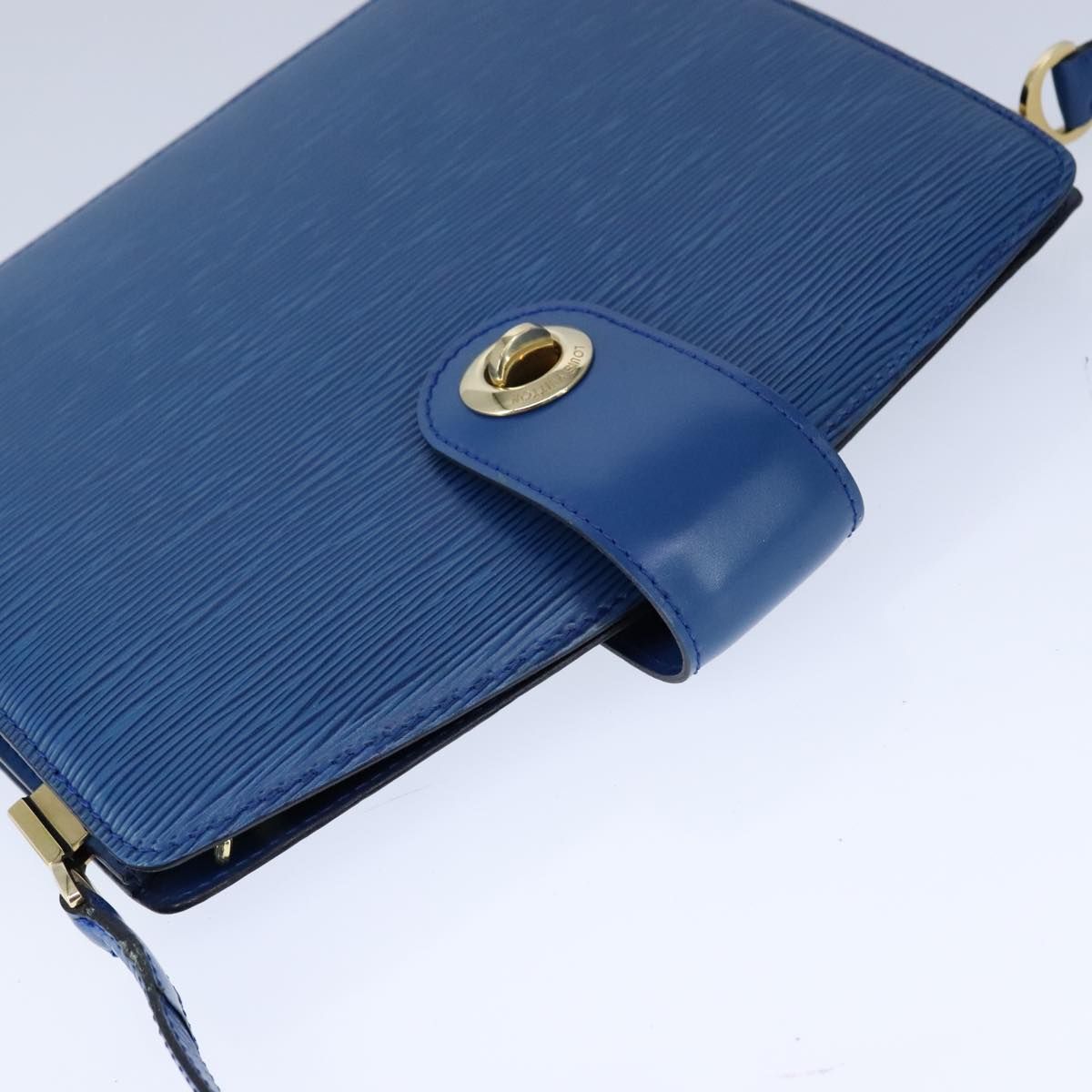 Louis Vuitton Epi Capuchin Shoulder Bag Blue M 52345 Lv Auth