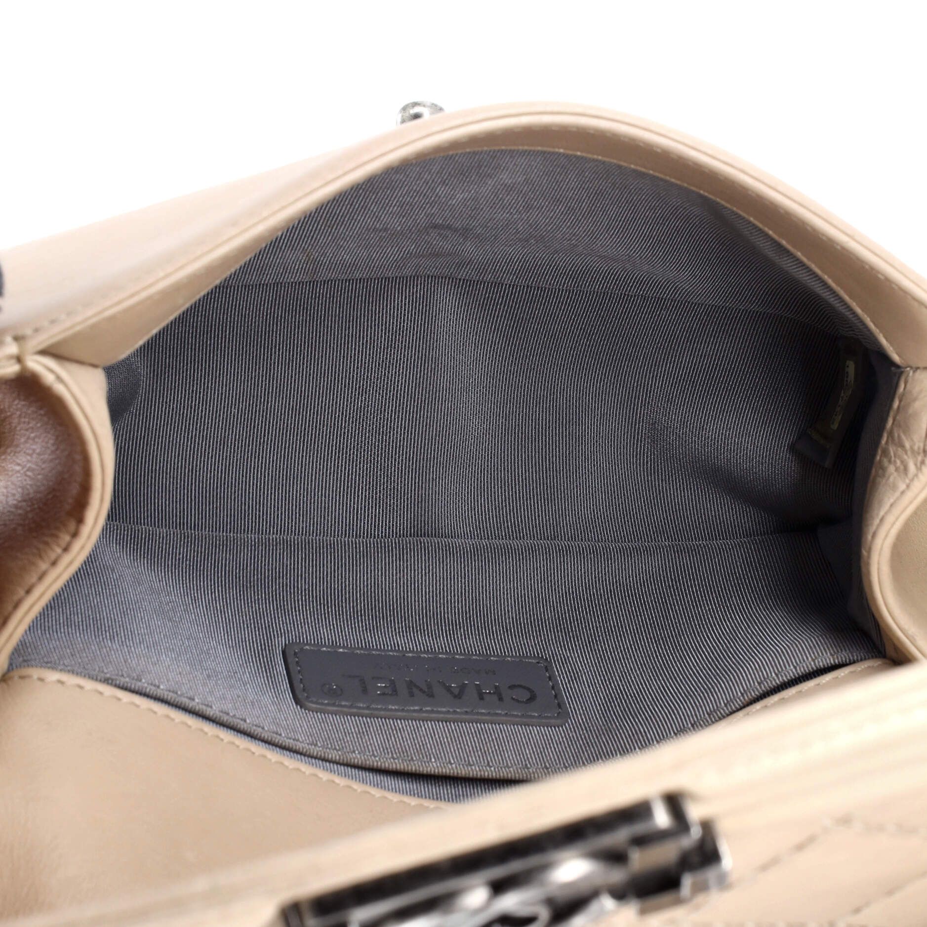 Chanel Stitch Boy Flap Bag Quilted Calfskin Small