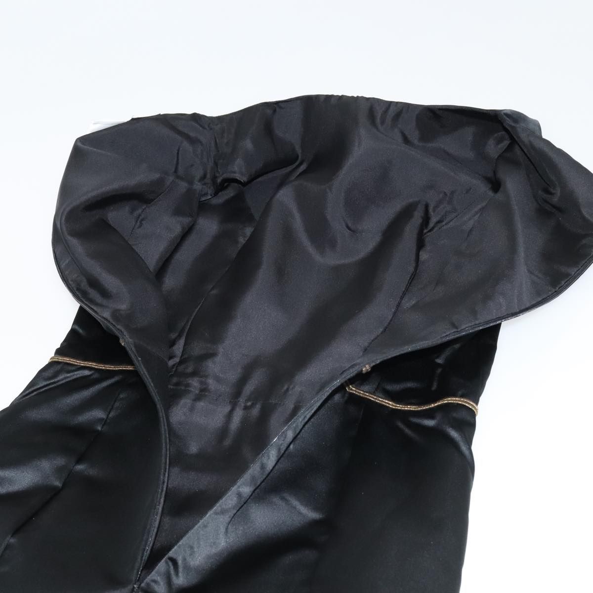 Chanel One Piece Silk Black Cc Auth