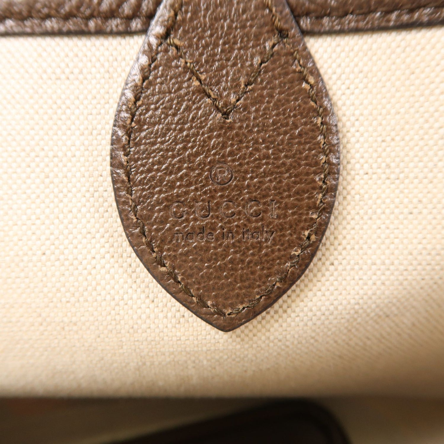 Gucci Coated Canvas Tote Bag Shoulder Bag Brown Pvc Coated Canvas 726762