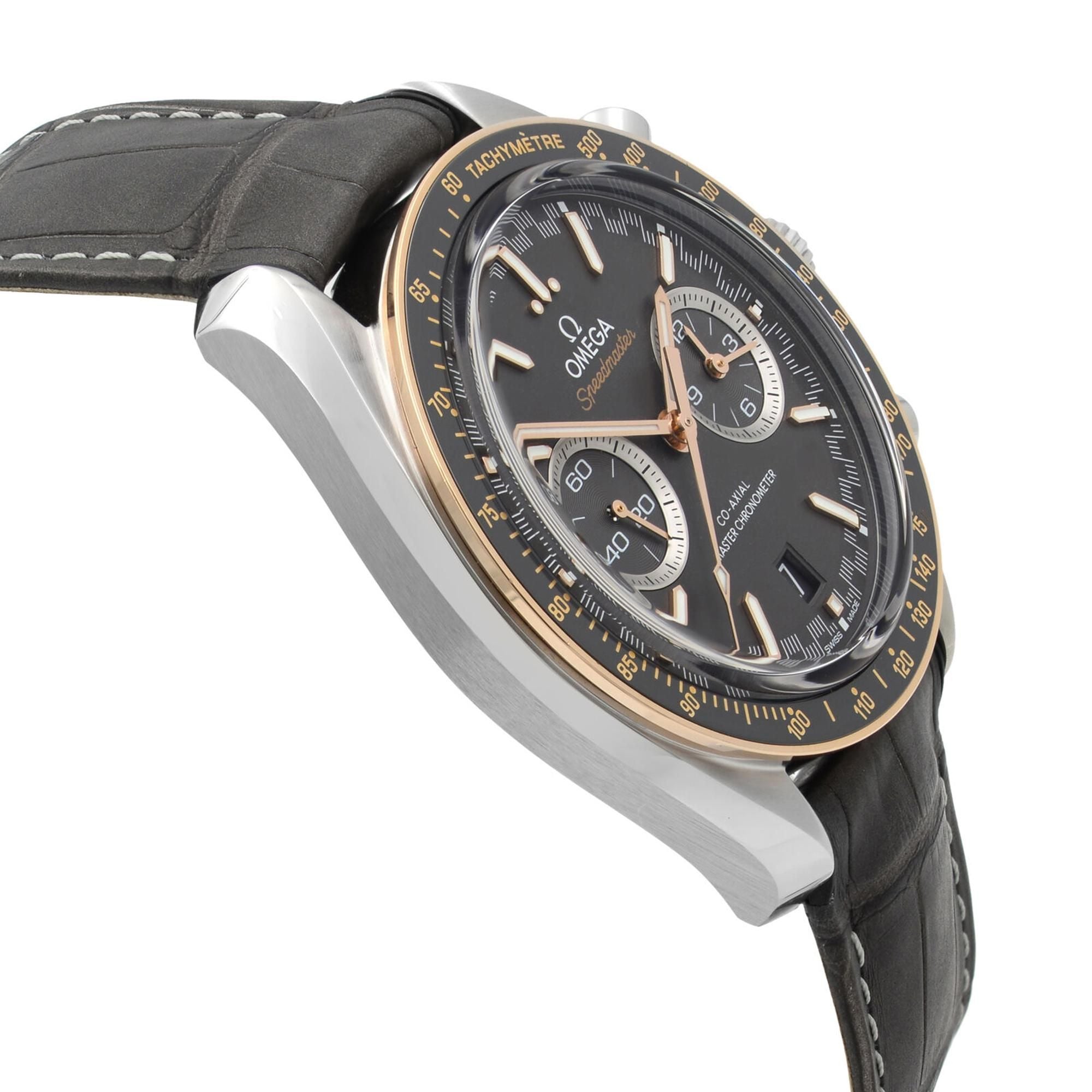 Omega Speedmaster Racing Steel Gold Grey Dial Mens Watch 329.23.44.51.06.001