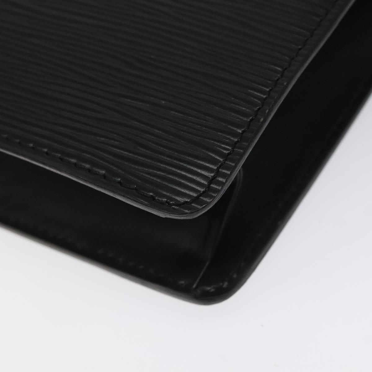 Louis Vuitton Epi Pochette Homme Clutch Bag Black Noir M 52522 Lv Auth