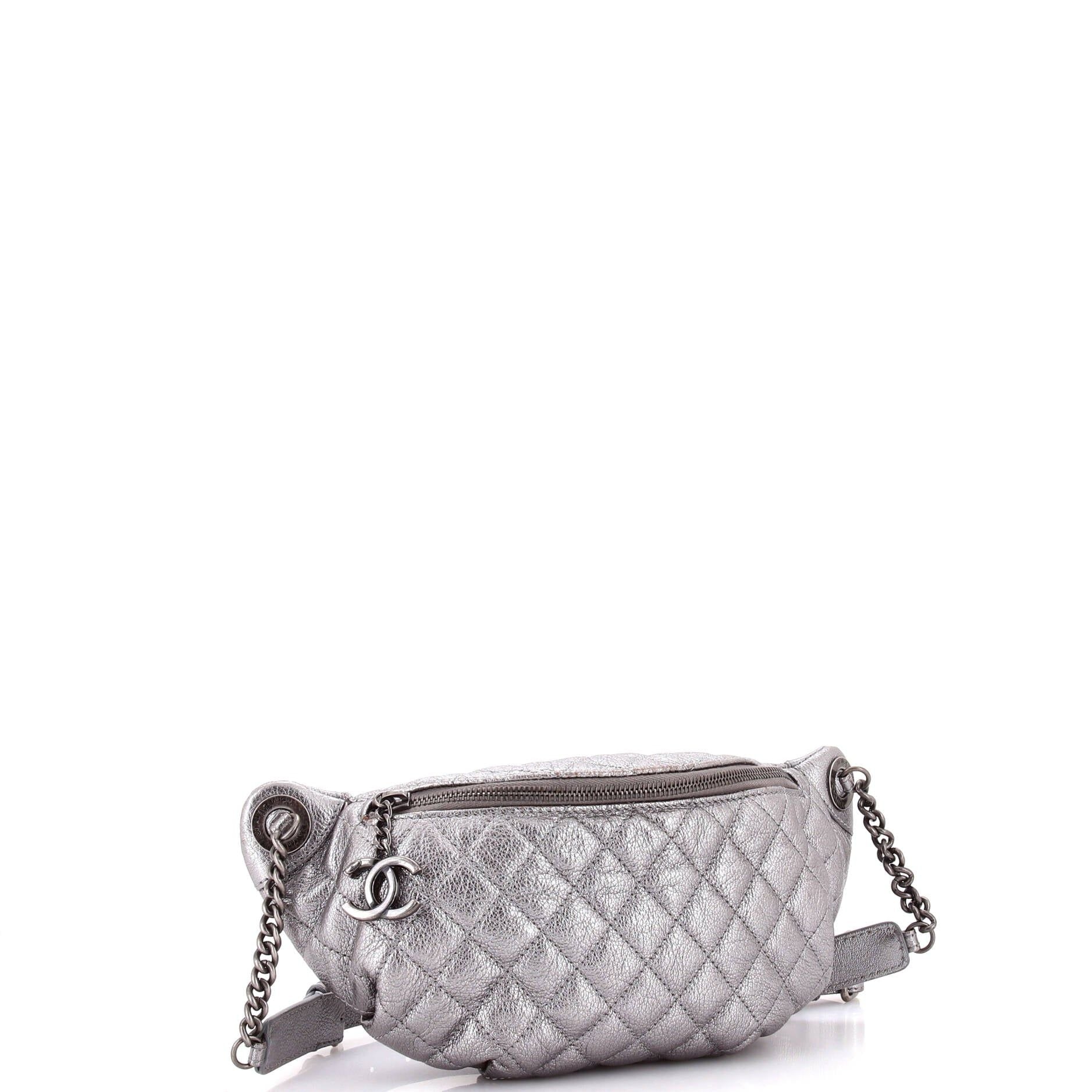 Chanel Banane Waist Bag Quilted Leather
