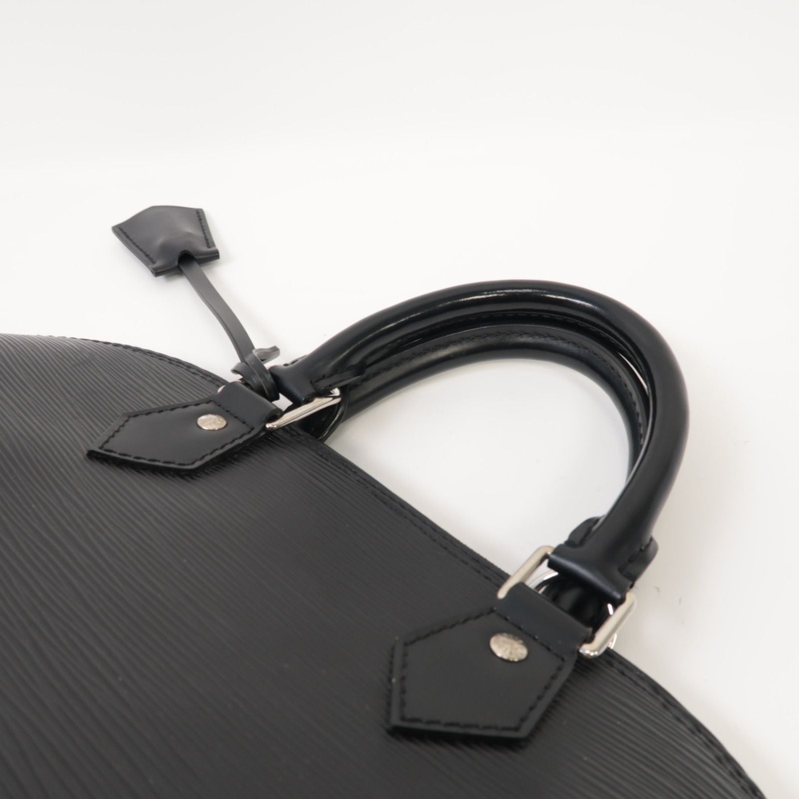 Louis Vuitton Epi Alma Pm Silver Handbag Black Black Black Handbag M 40302
