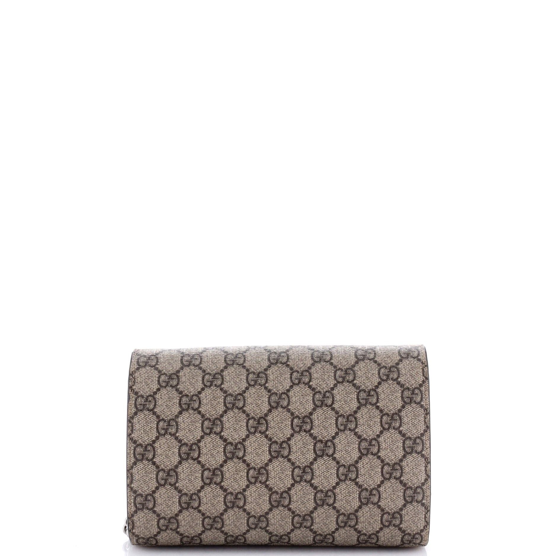 Gucci Dionysus Chain Wallet Gg Coated Canvas Small