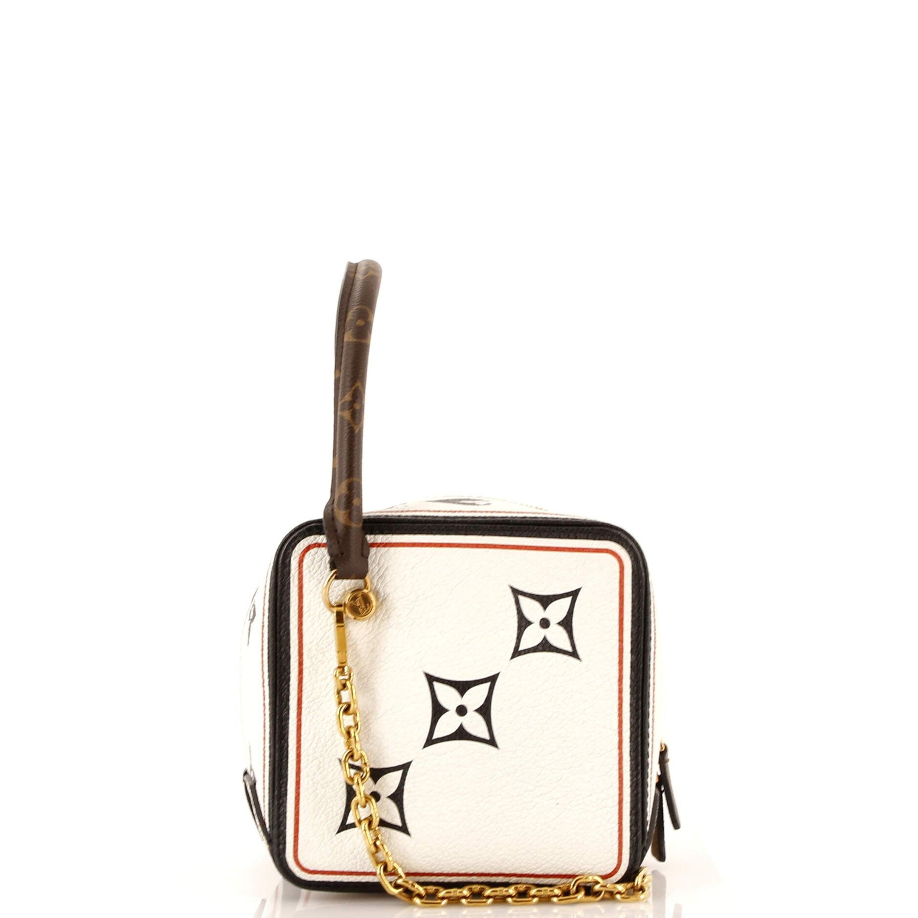 Louis Vuitton Square Bag Limited Edition Game On Leather With Monogram Canvas