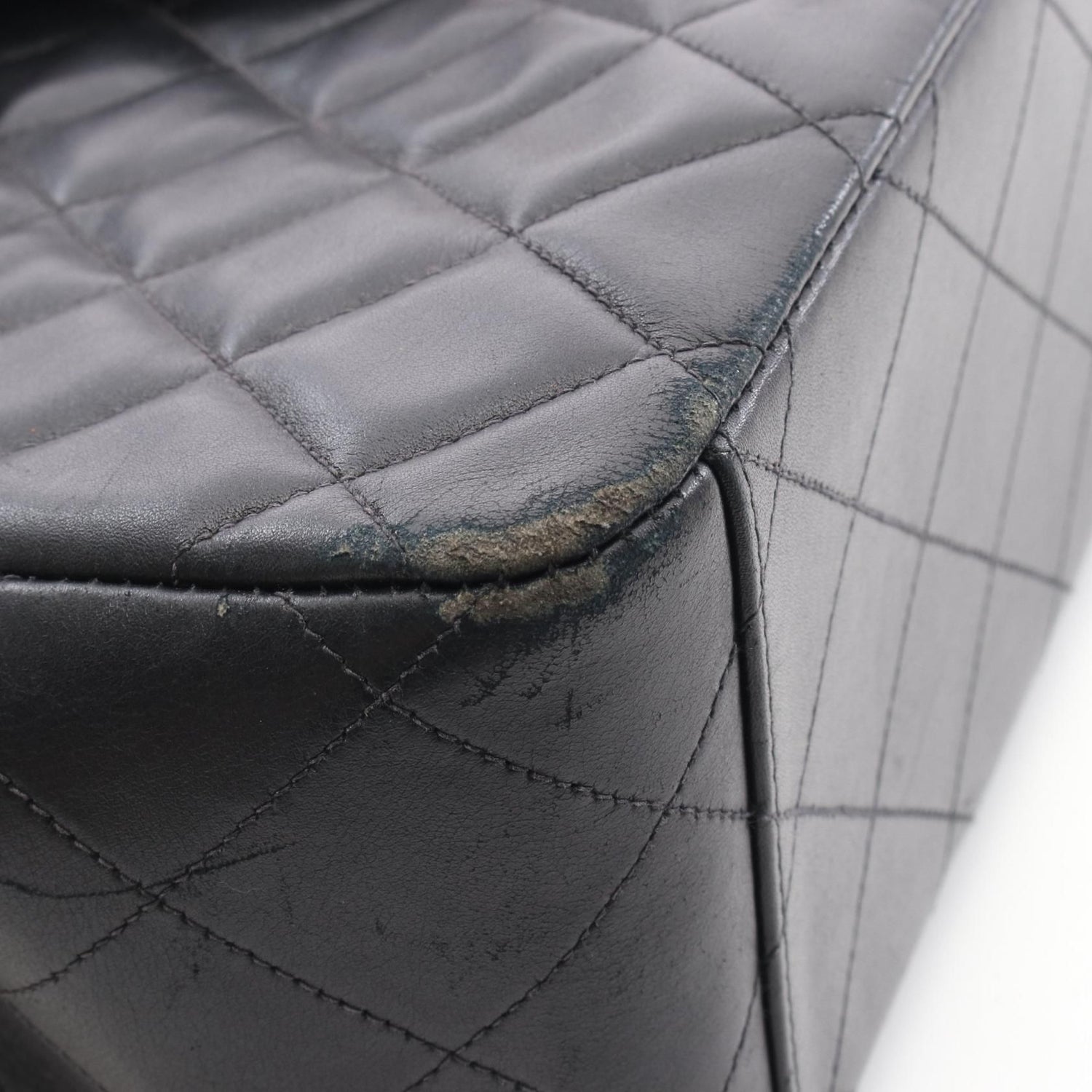 Chanel Maxi XL Turnlock Half Flap, Lambskin Quilted