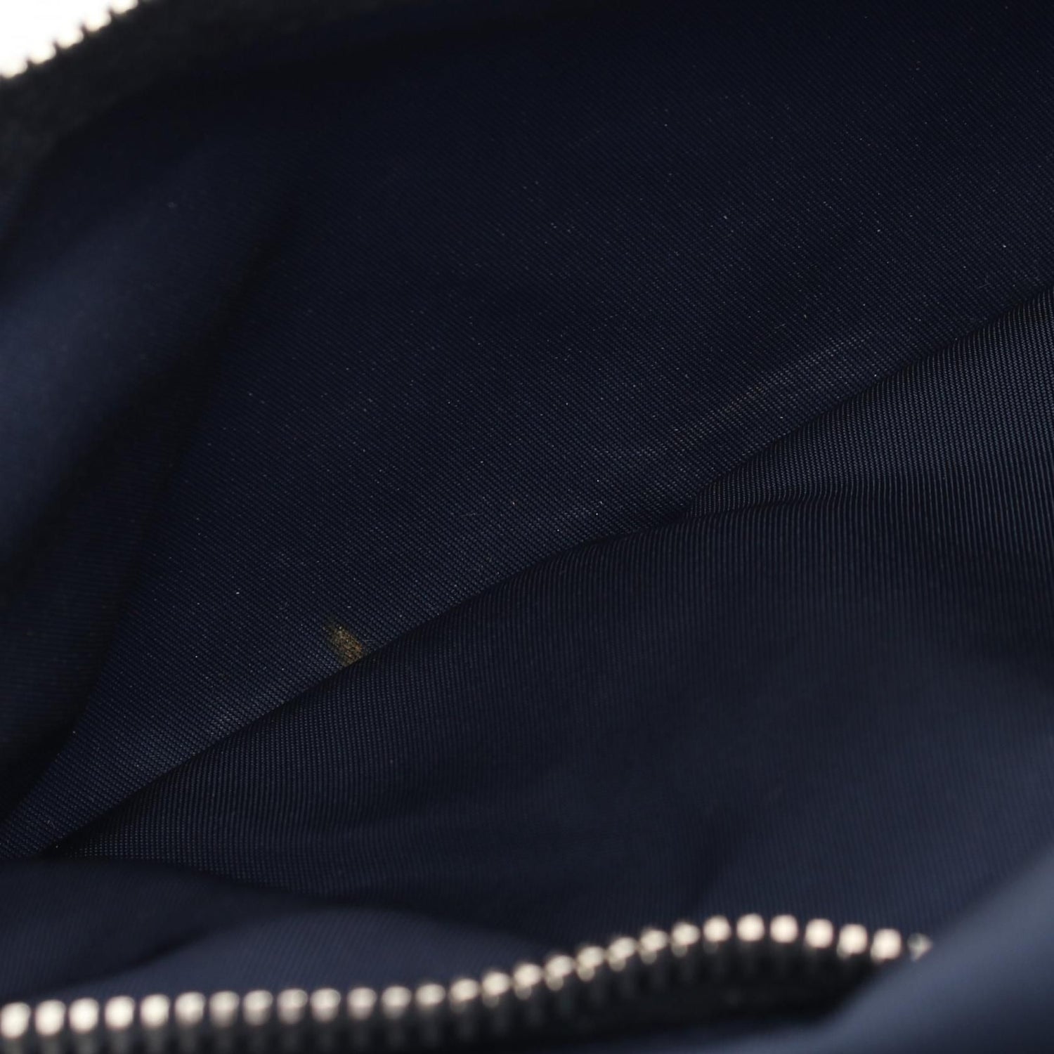 Prada Clutch Nylon Saffiano Leather Navy Beige