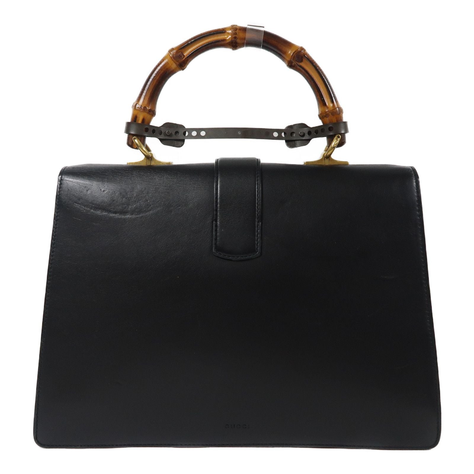 Gucci Cowhide Leather 2Way Shoulder Hand-turned Shoulder Bag Black/red/green 2way Shoulder Bag Black Red Black Green Re