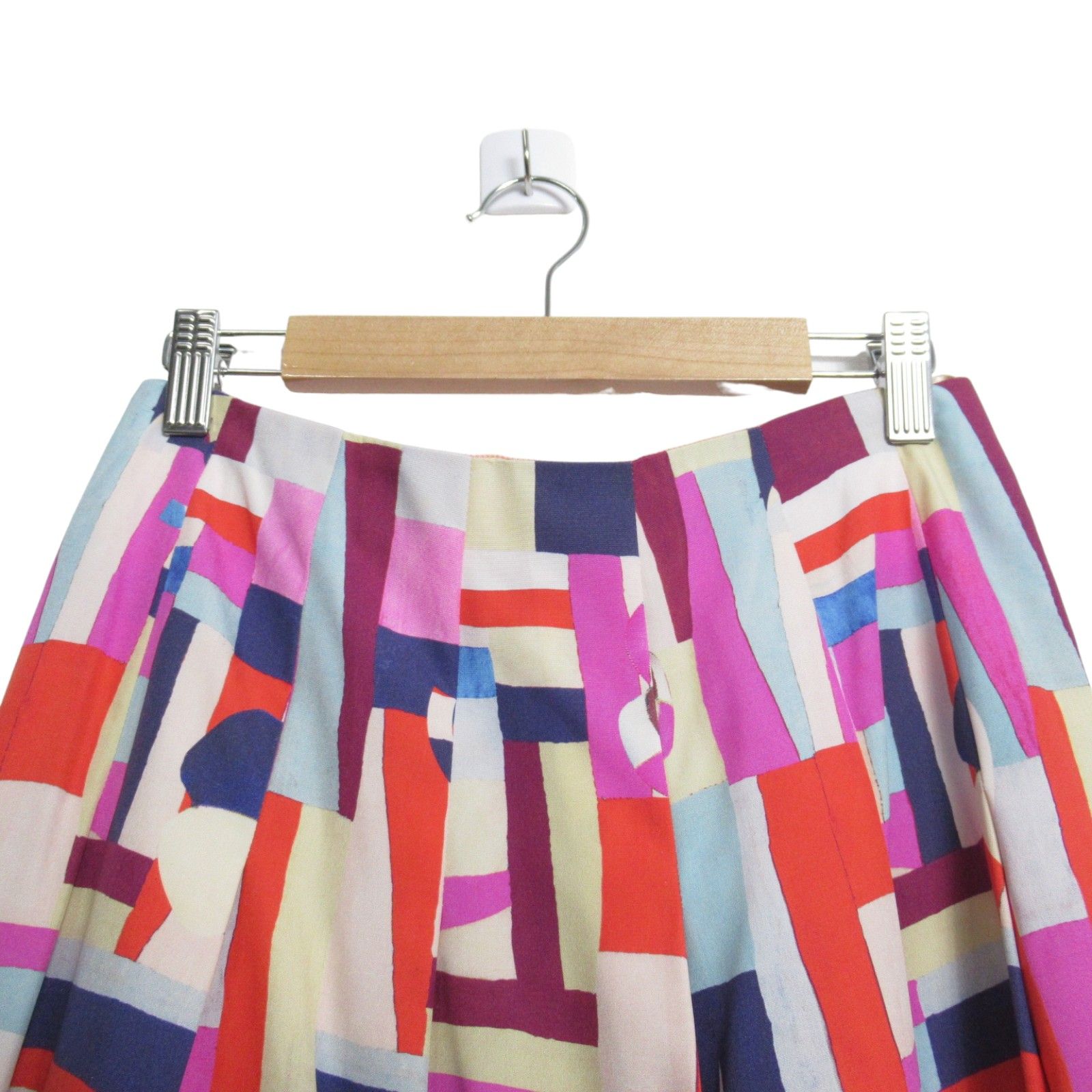 Chanel Knee Length Skirt Silk Multicolor 34
