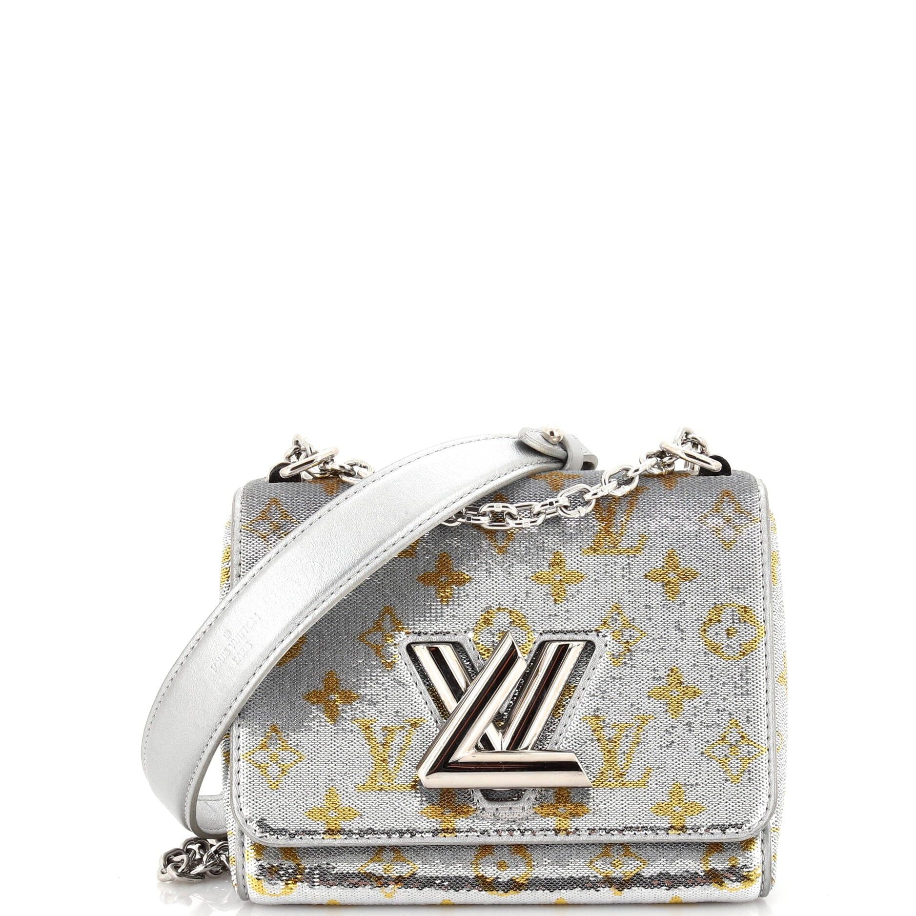 Louis Vuitton Twist Handbag Monogram Sequins Pm