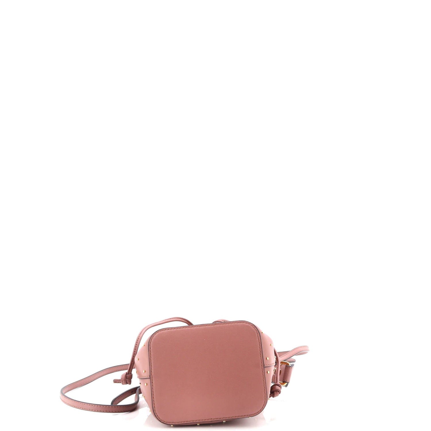 Fendi Mon Tresor Bucket Bag Studded Leather Mini