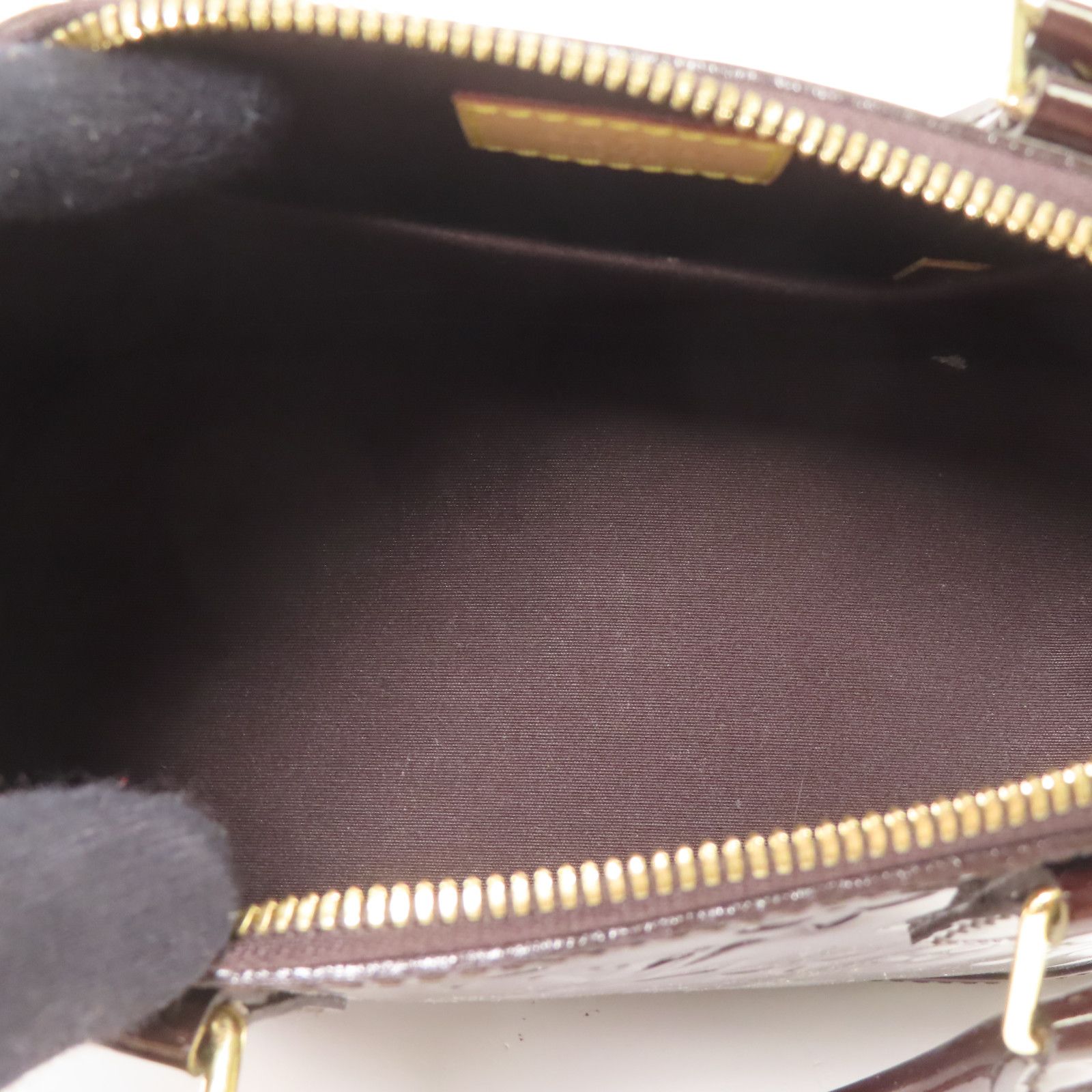 Louis Vuitton Vernis Alma Bb Handmade Shoulder Bag Red Amarante 2way Shoulder Bag M 91678