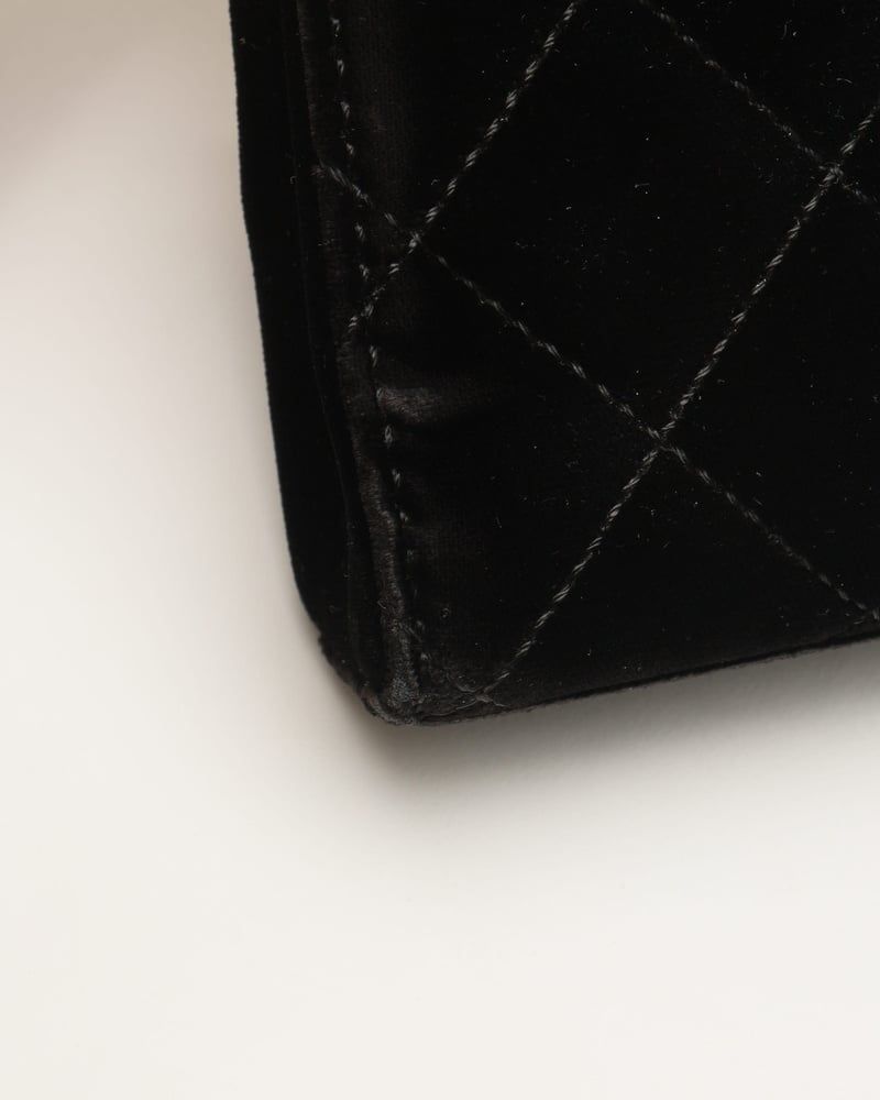 Chanel CC Velour Chain Bag