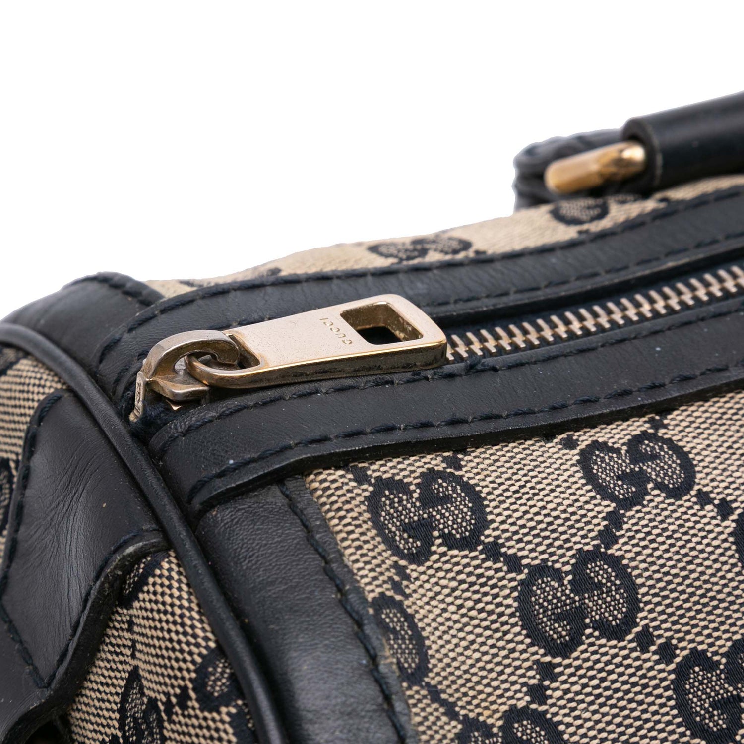 Gucci Medium GG Canvas Web Joy Boston Bag Brown