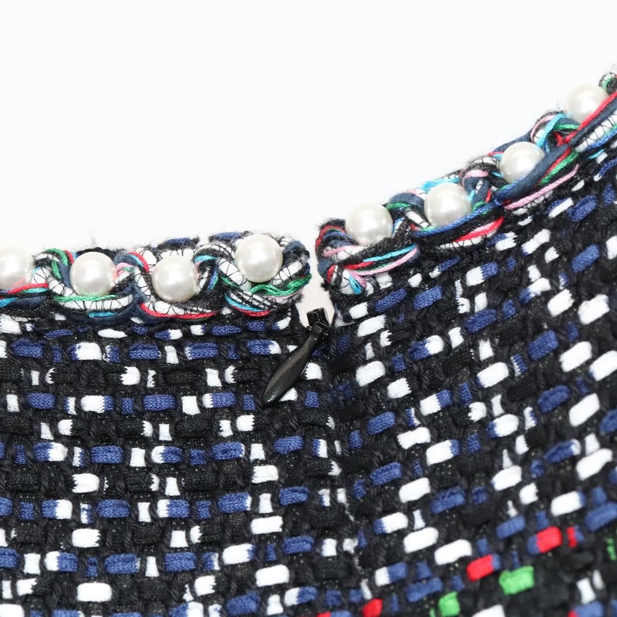 Chanel One Piece Tweed Navy Cc Auth