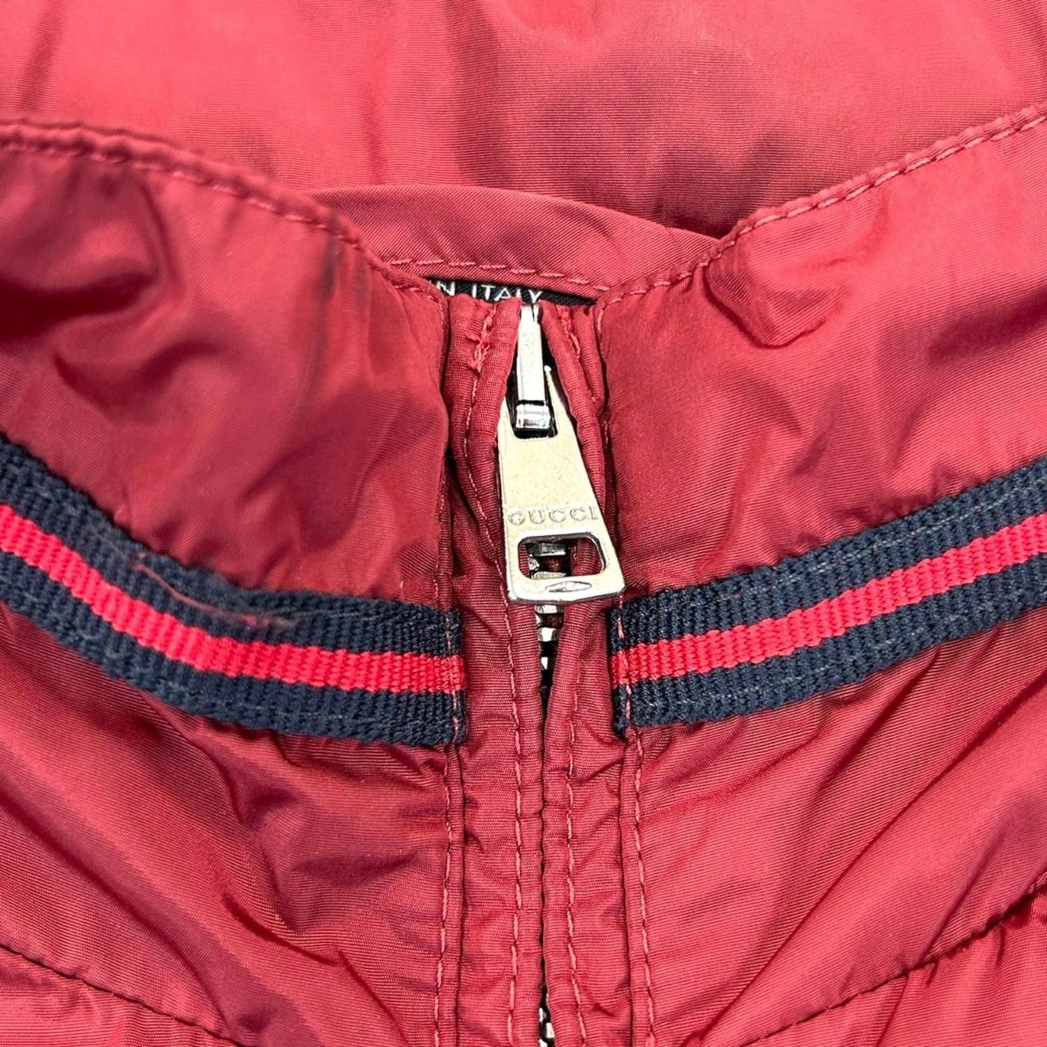 Gucci Red Polyester Cotton Sport Jacket 50