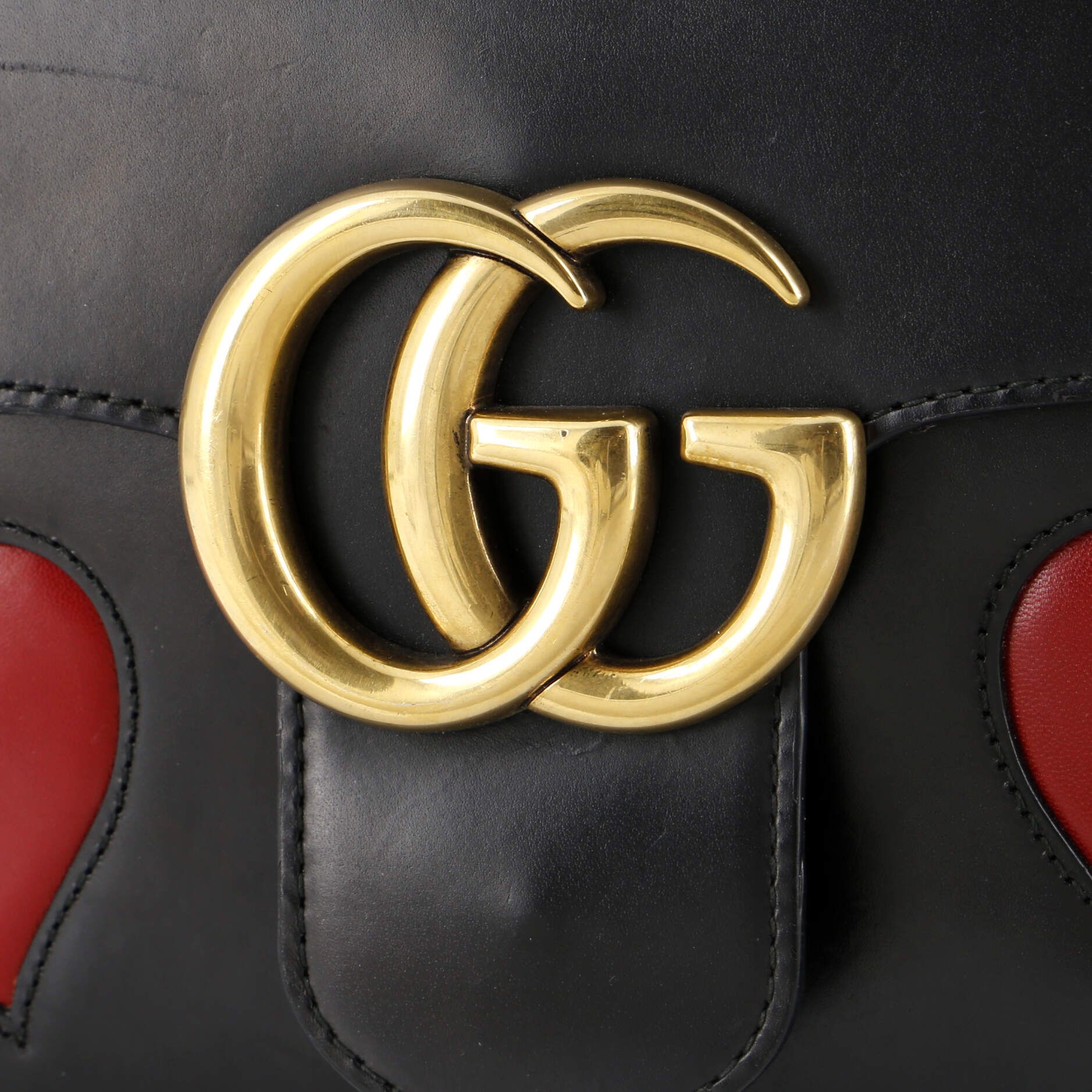 Gucci Marmont Chain Shoulder Bag Patchwork Leather Medium