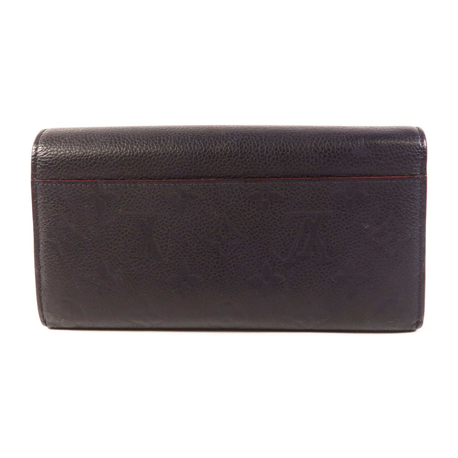 Louis Vuitton Empreinte Sarah Long Wallet Navy Blue Bifoldpurse M 61182
