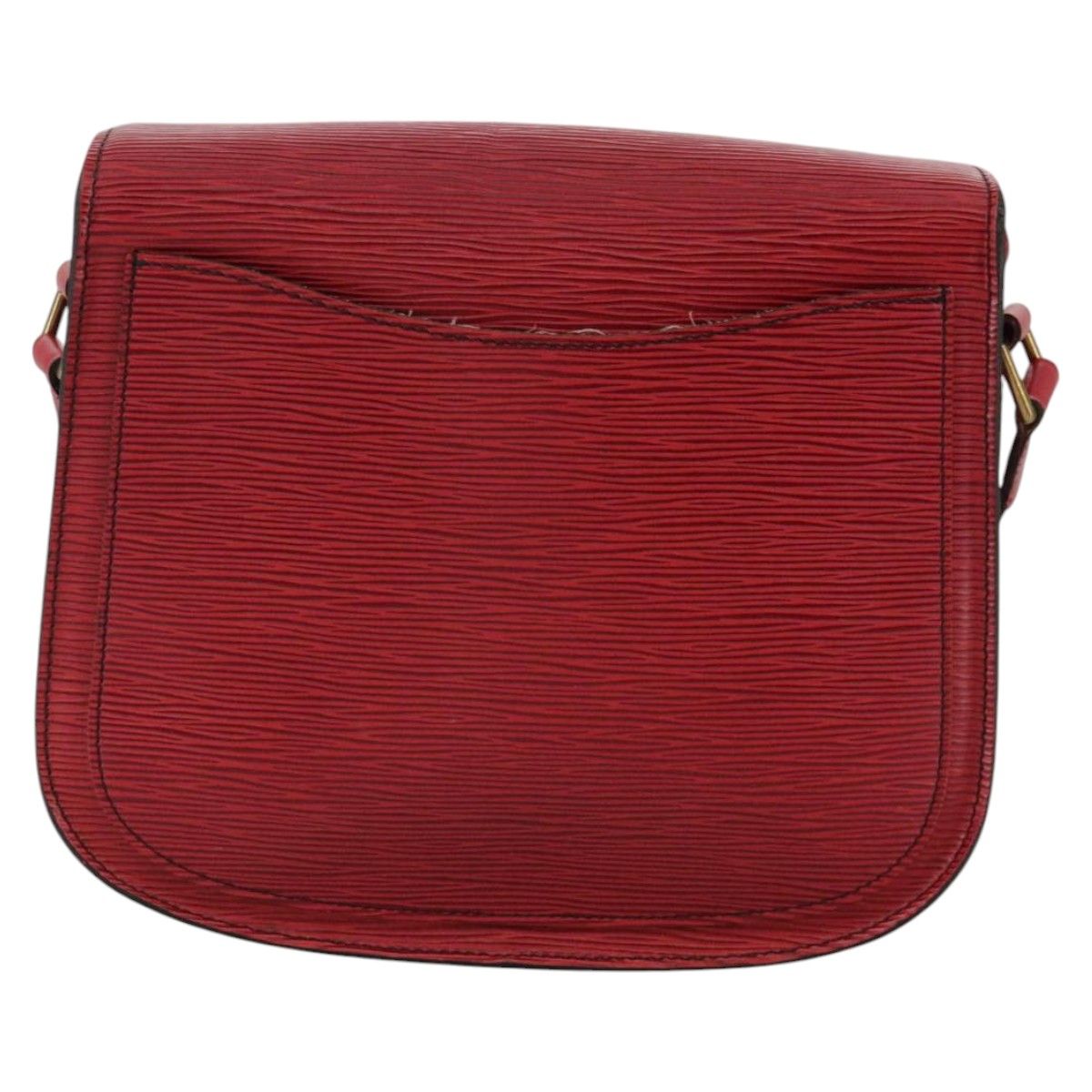 Louis Vuitton Epi Saint Cloud Gm Shoulder Bag Red M 52197 Lv Auth