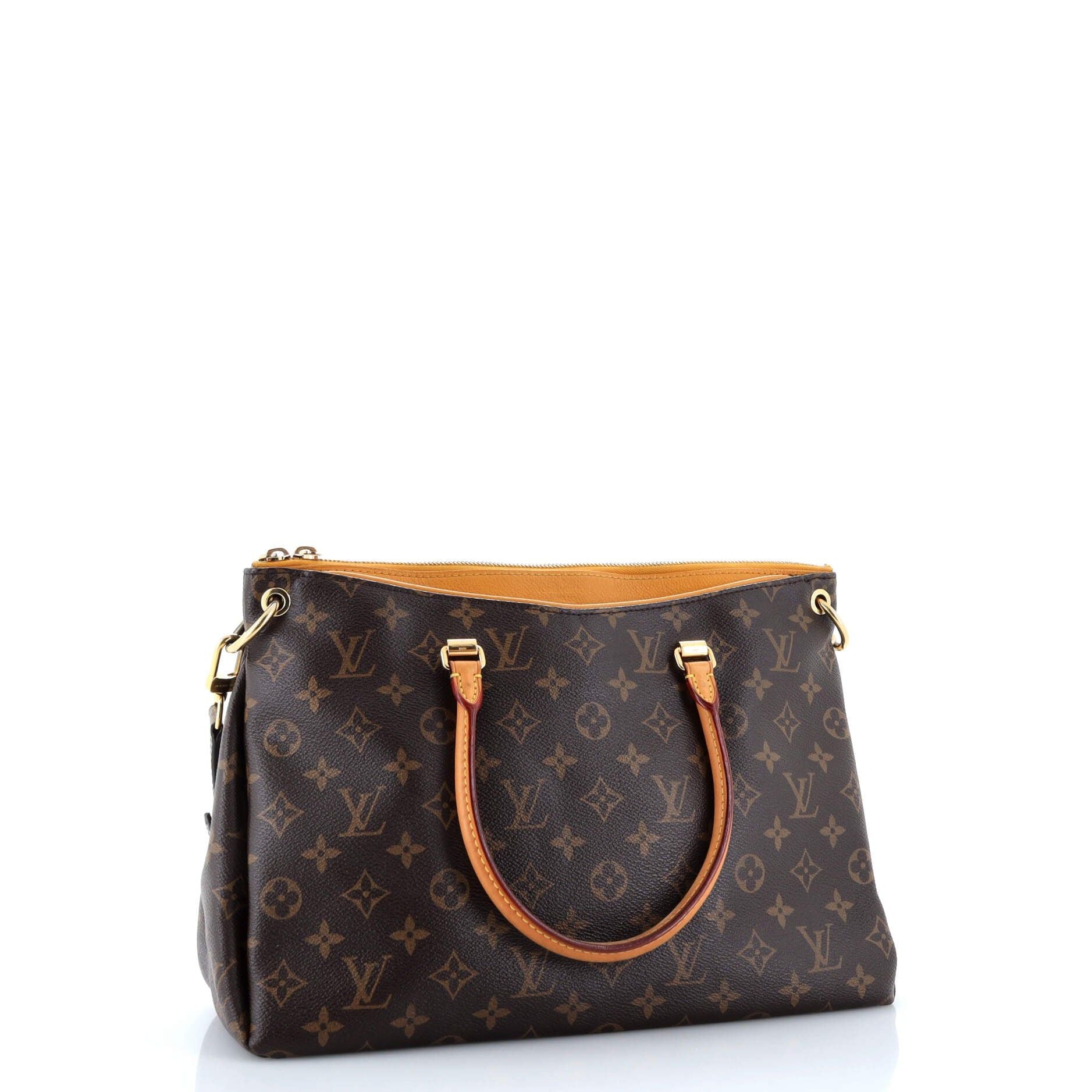 Louis Vuitton Pallas Tote Monogram Canvas With Leather