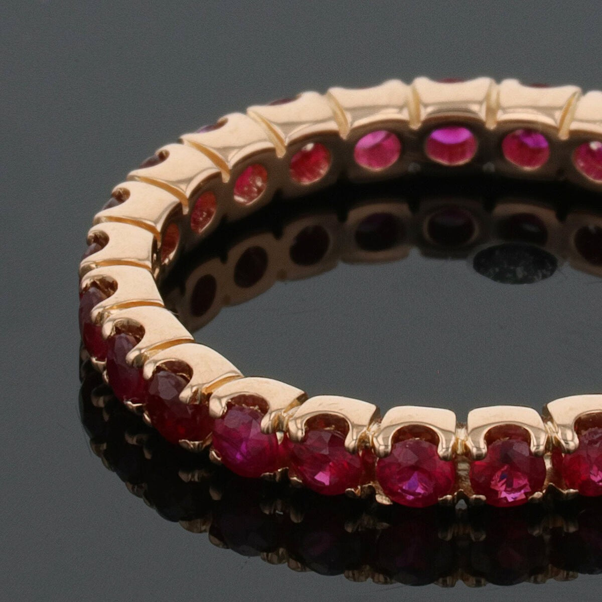Rubies and gold ring