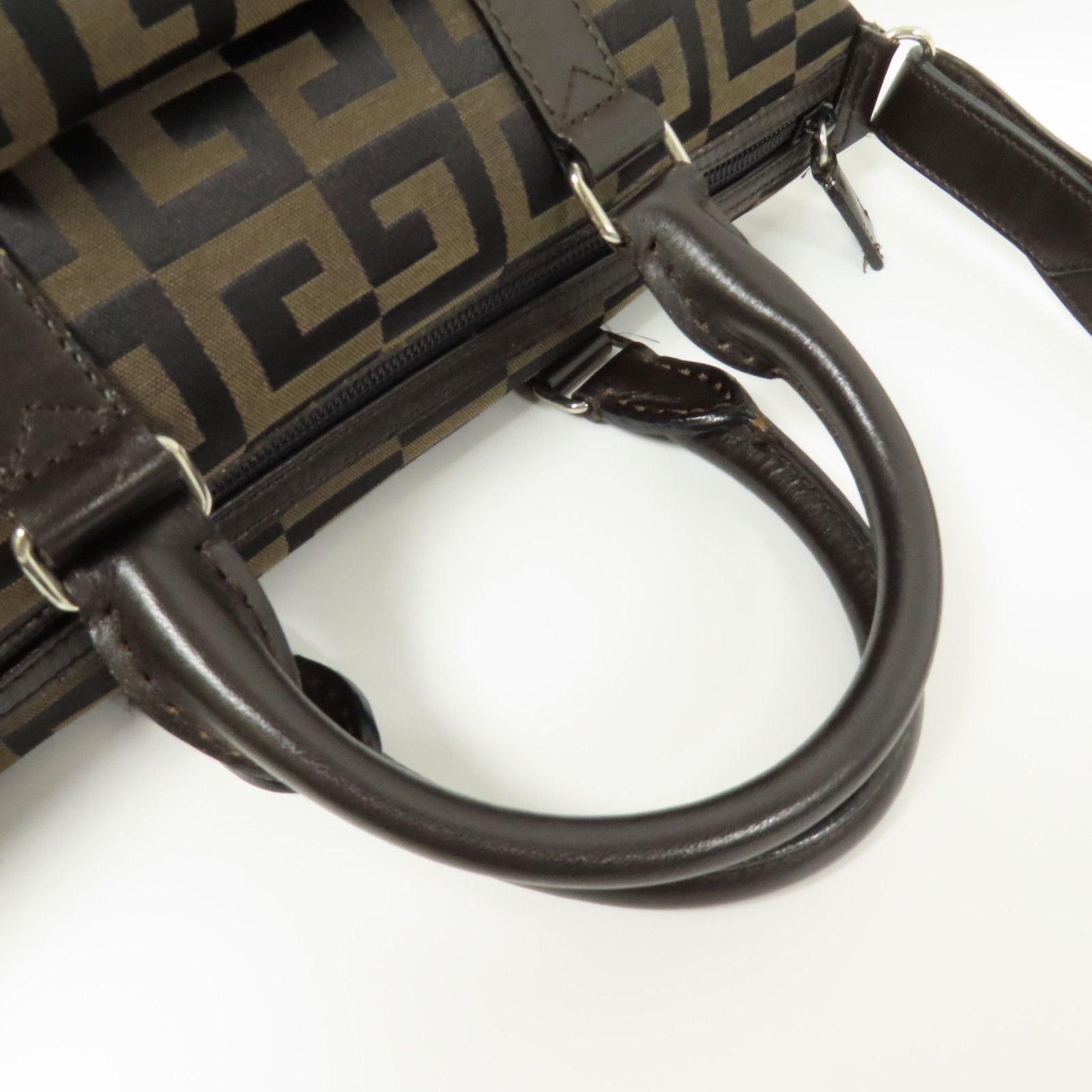 Givenchy Canvas Shoulder Bag Hand-turn Shoulder Bag 2way Shoulder Bag Brown Canvas