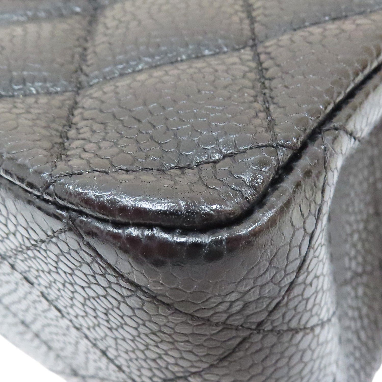 Chanel Matelasse Coco 25 Chain Shoulder Bag Calfskin Black Silver (no Card)