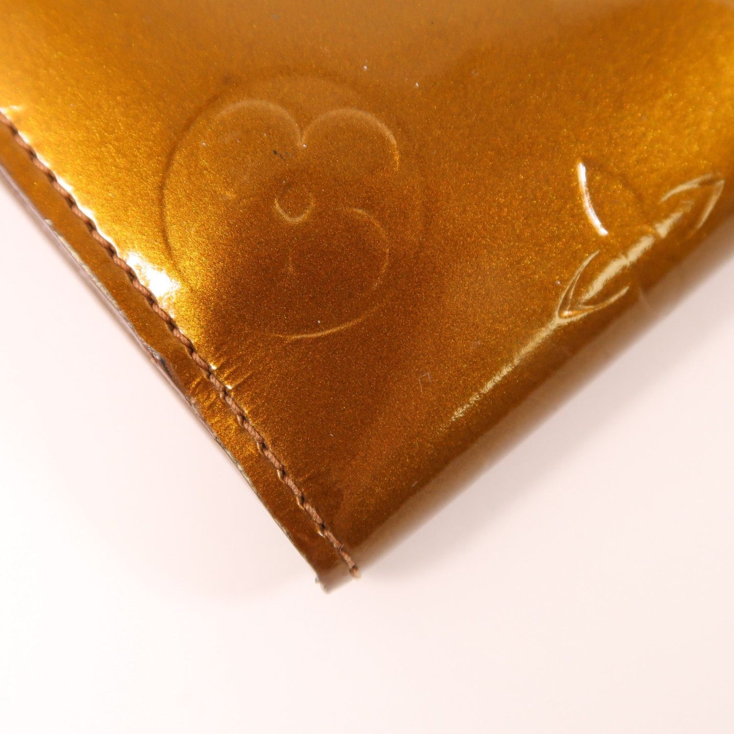 Louis Vuitton Vernis Long Wallet ____ Color Brown Double Sided Long Wallet M 65107