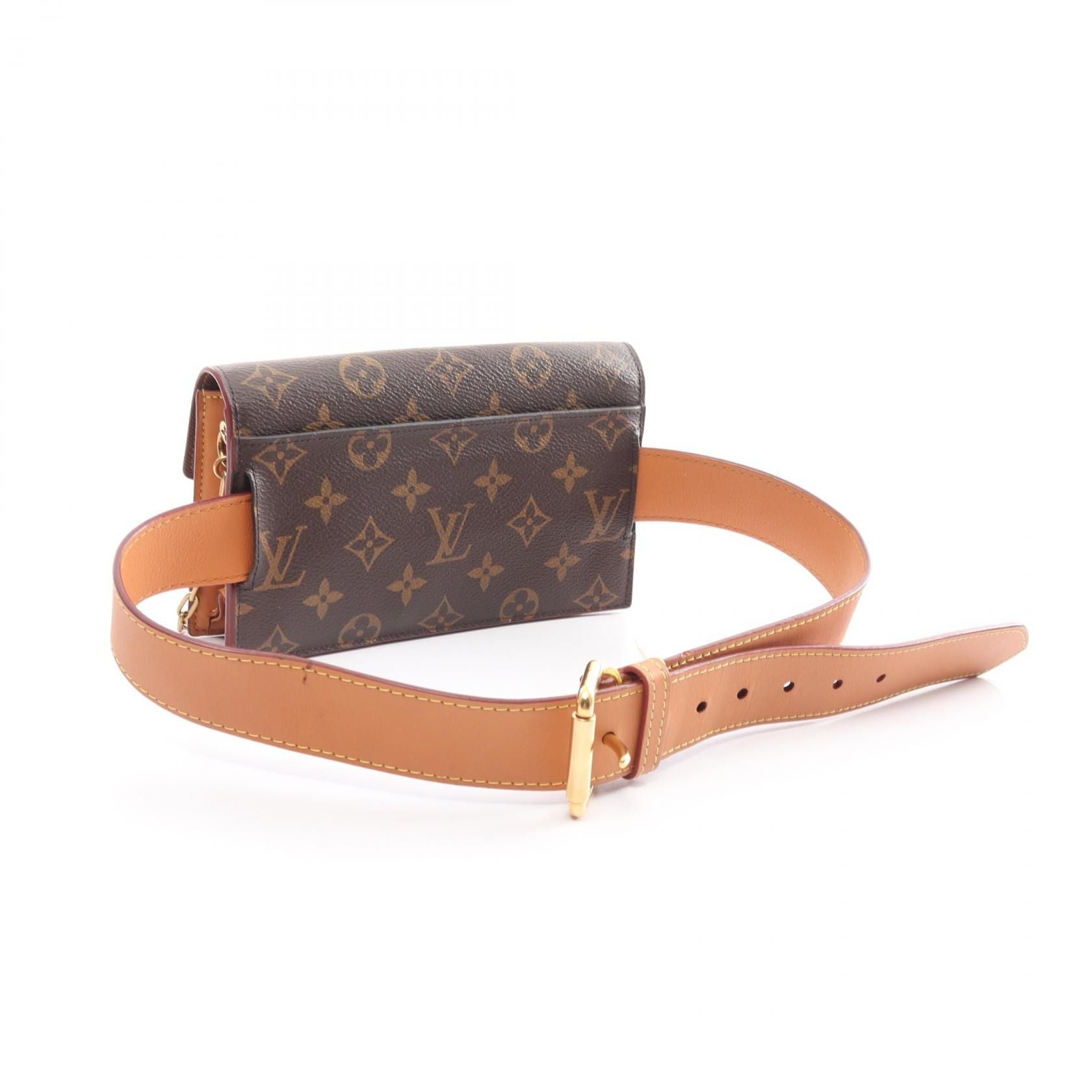 Louis Vuitton S-lock Belt Pouch Pm Monogram Brown Waist Bag Body Bag M 44667