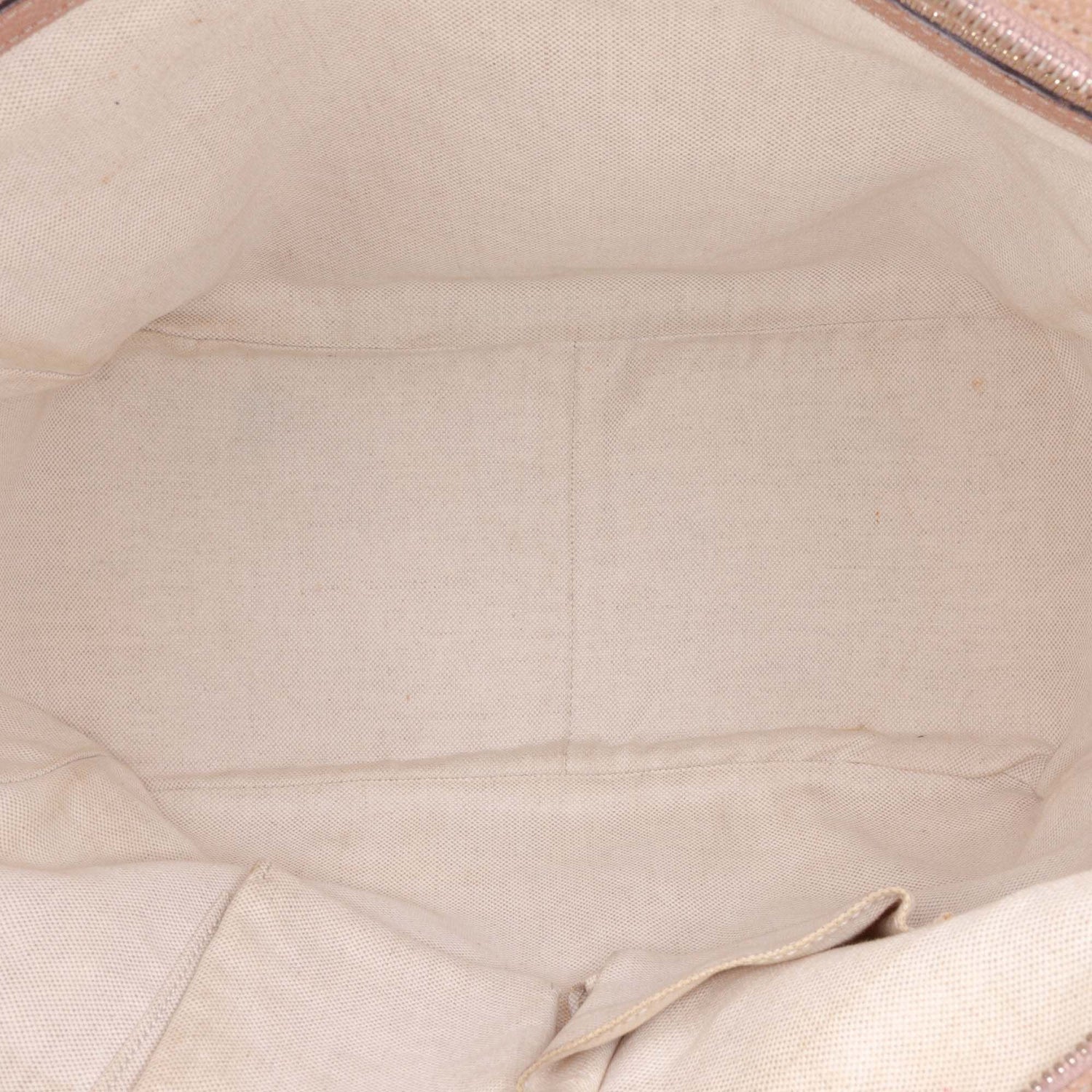 Gucci GG Canvas And Leather Bree Tote Pink