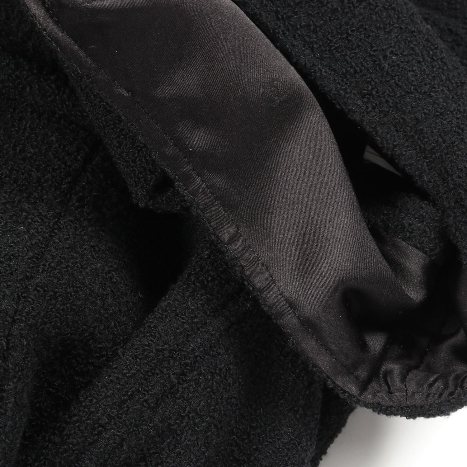 Chanel Black Coco Mark Button Dress Wool P 05822v 04335