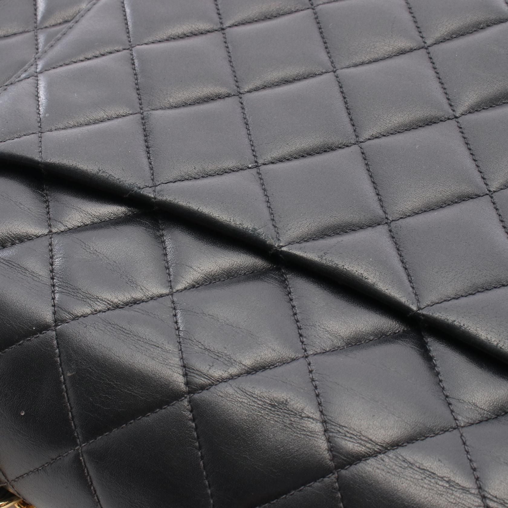Chanel Maxi XL Turnlock Half Flap, Lambskin Quilted