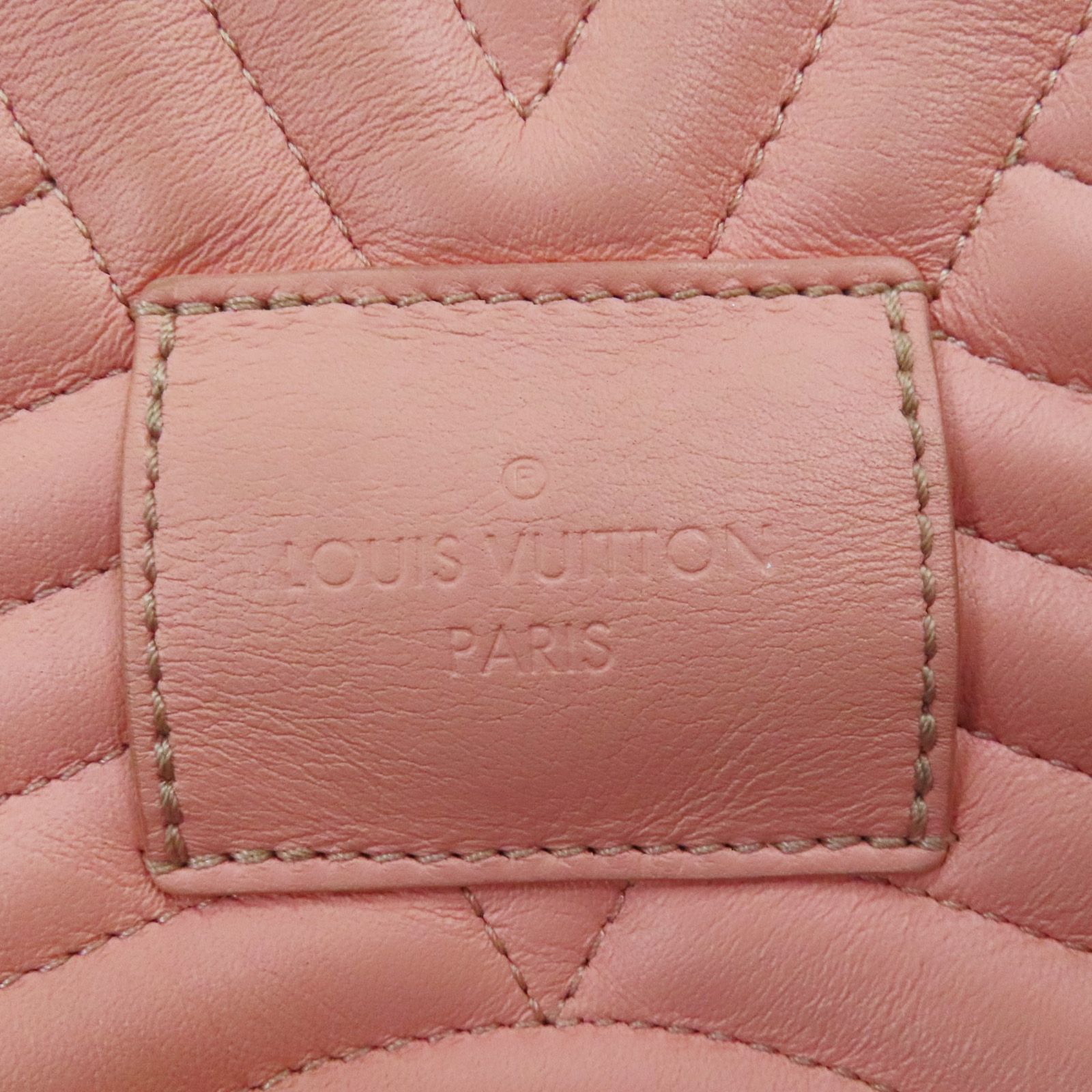 Louis Vuitton New Wave Love Lock Heart Shoulder Bag Calfskin Pink M 53205
