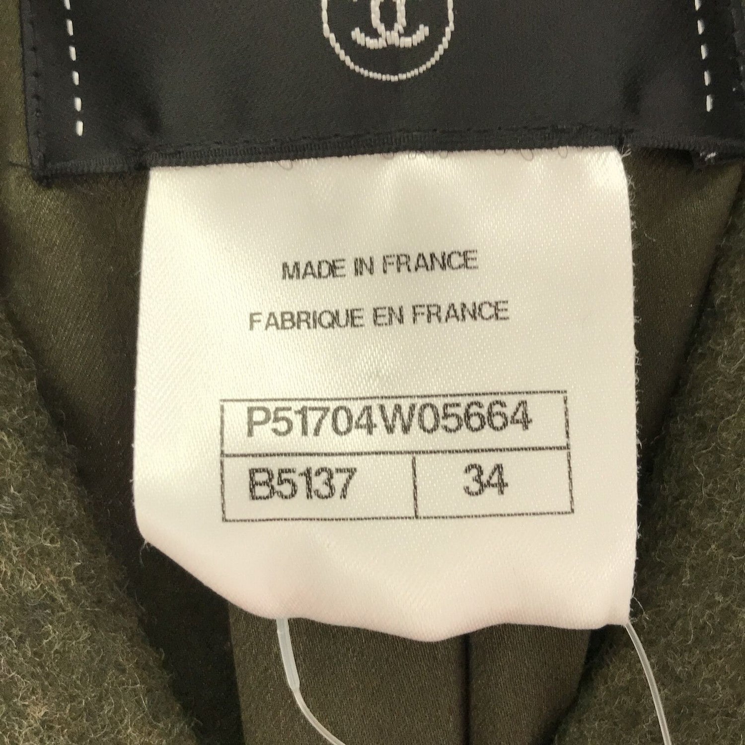 Chanel Green Wool Coat P 517704w 05664