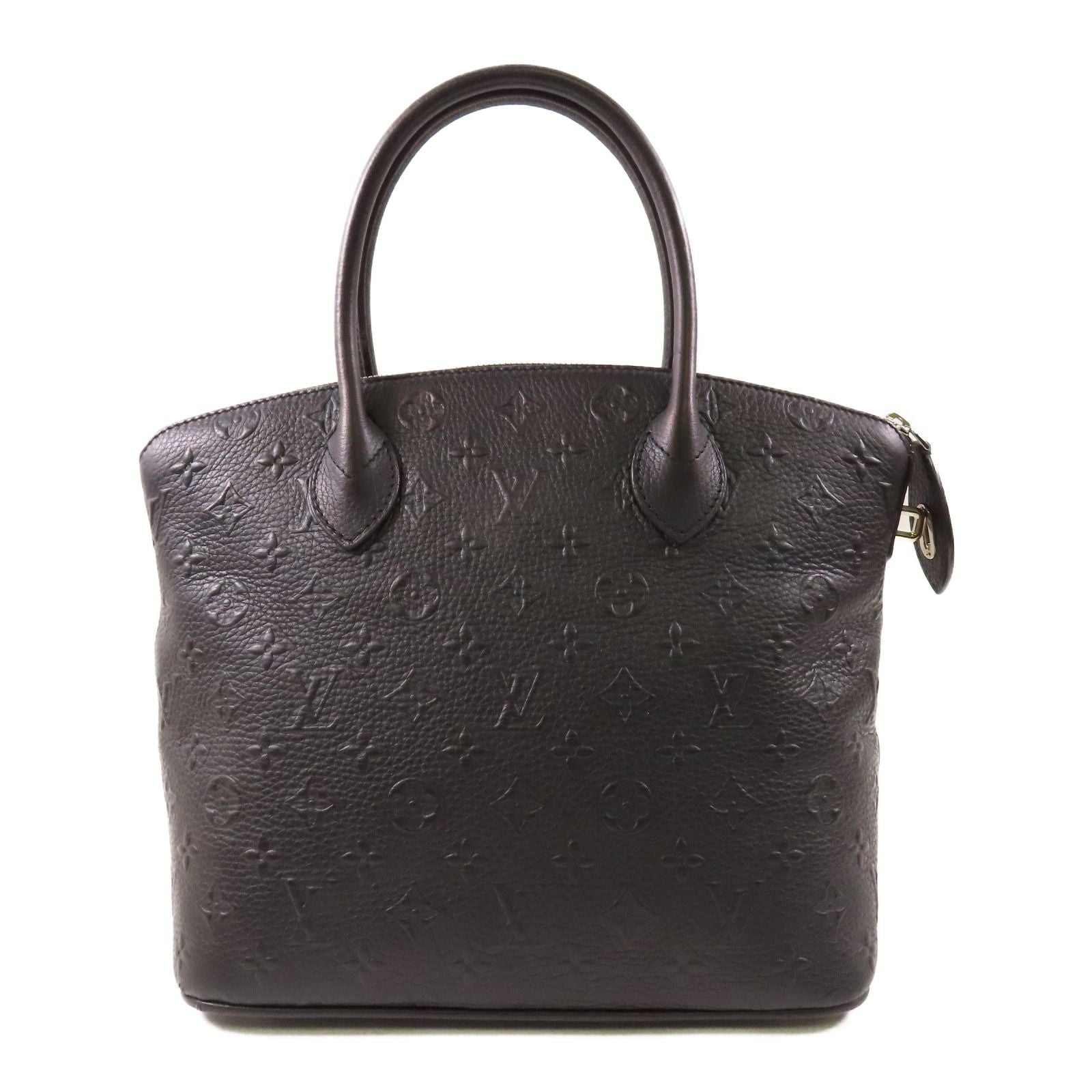 Louis Vuitton Cowhide Leather Revelation Lockit Ginpaku Handmade Bag Black Blk Handbag M 40771