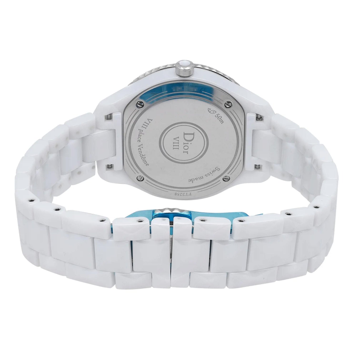 Christian Dior VIII 33mm Ceramic Diamond MOP Dial Ladies Watch CD1231E4C001
