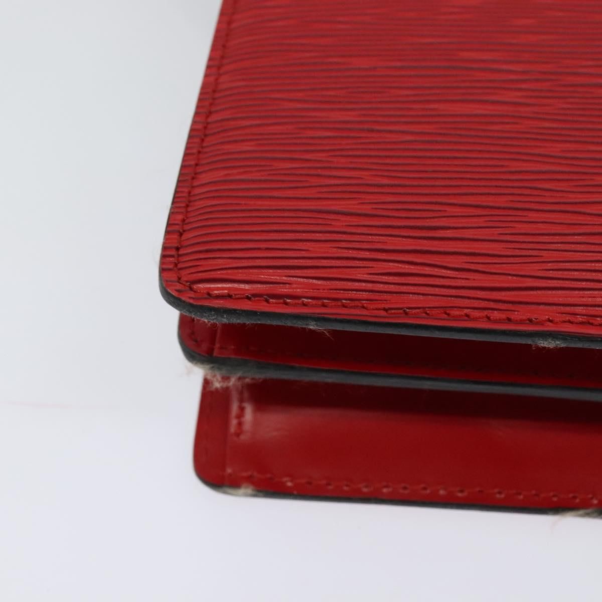 Louis Vuitton Epi Capuchin Shoulder Bag Red M 52347 Lv Auth
