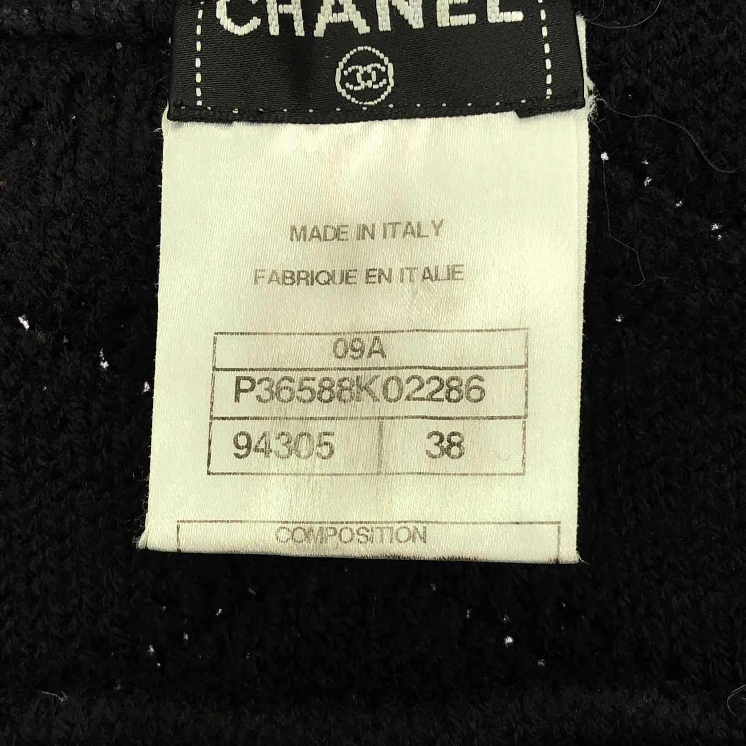 Chanel Black Jacket Other Jackets Wool P 36588k 02286