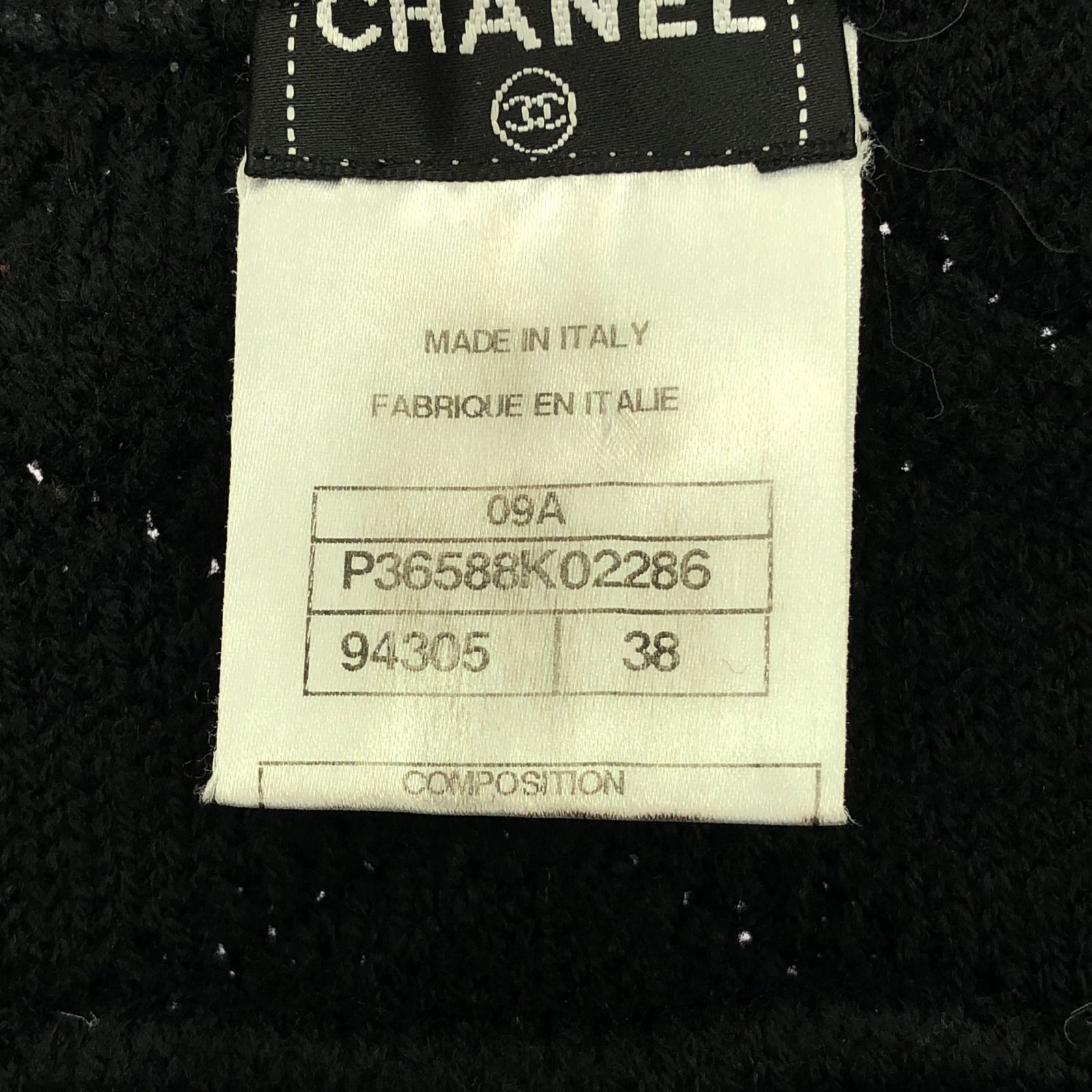 Chanel Black Jacket Other Jackets Wool P 36588k 02286