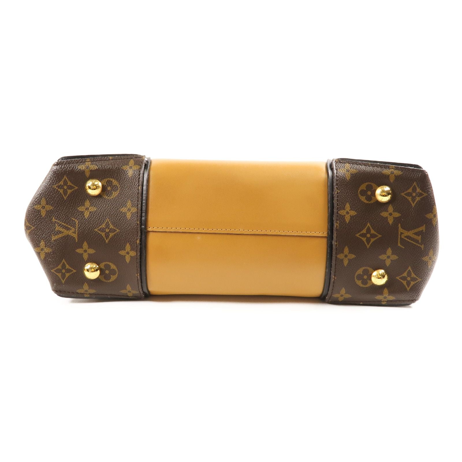 Louis Vuitton Cowhide Leather/monogram Tote W Pm Kinpaku Bag