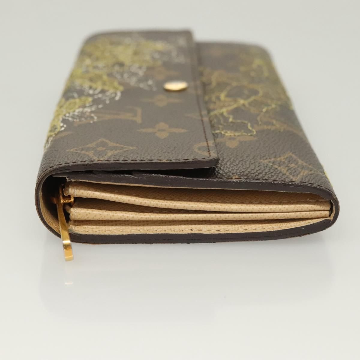 Louis Vuitton Monogram Dentelle Portefeuille Sarah Wallet M 95390 Lv Auth