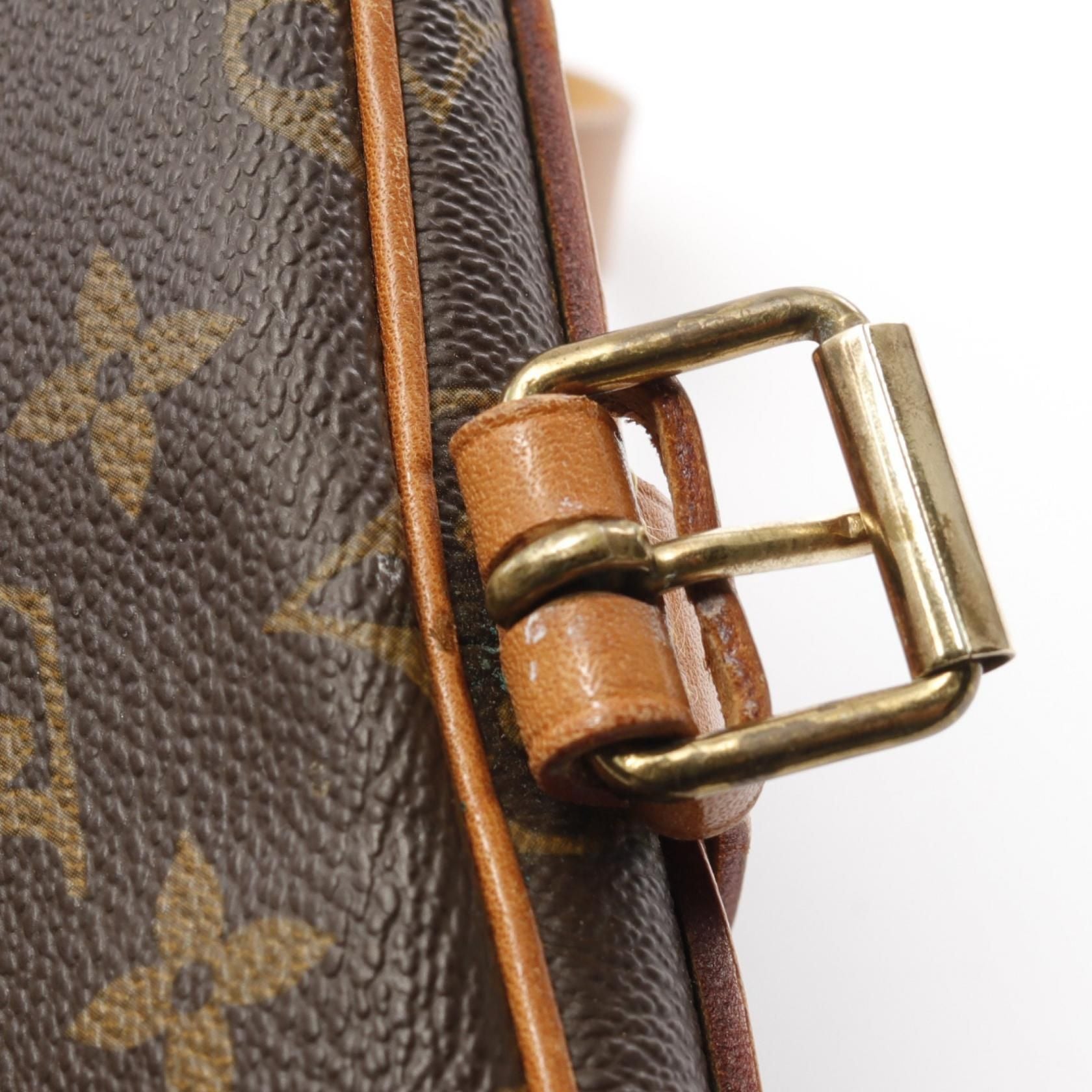 Louis Vuitton Cartouchiere Mm Shoulder Bag M 51253 Monogram Canvas Brown Lv