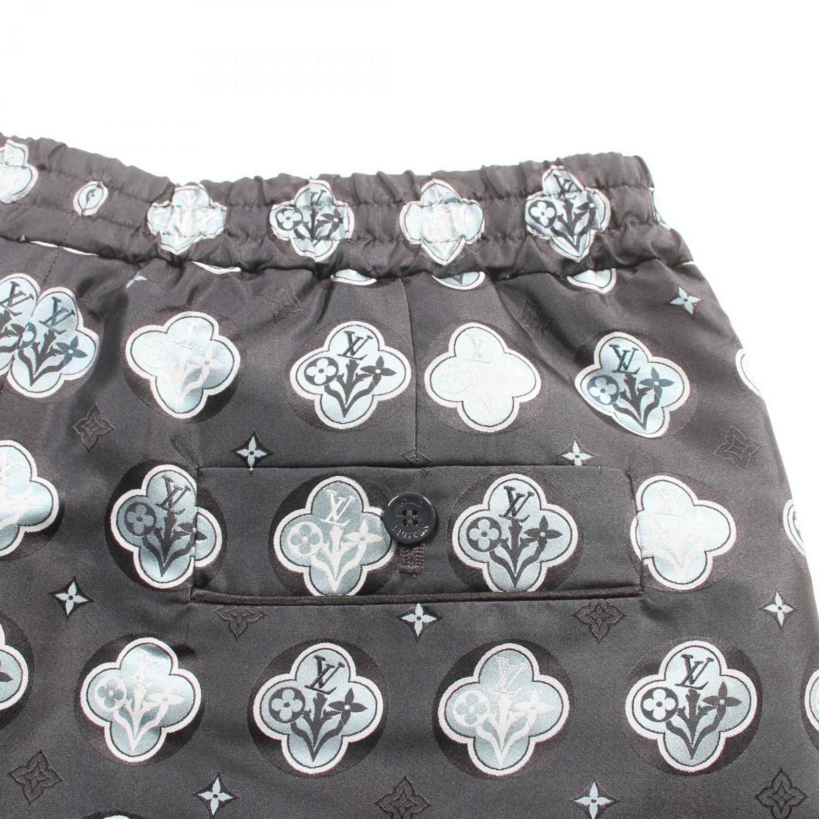 Louis Vuitton Pajama Shorts Gres Gray Multicolor Pants Rm 231f Mu 0 Hofp 2w