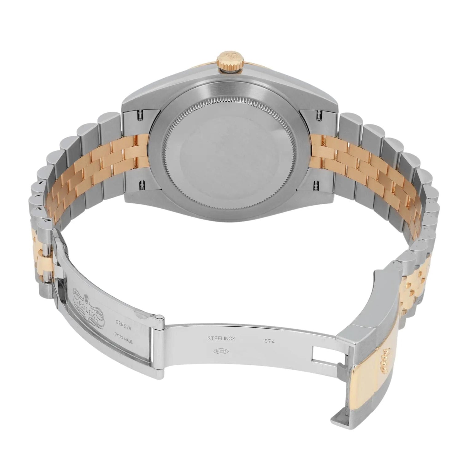 Rolex Datejust 41 18K Yellow Gold Steel Diamond MOP Dial Watch 126303