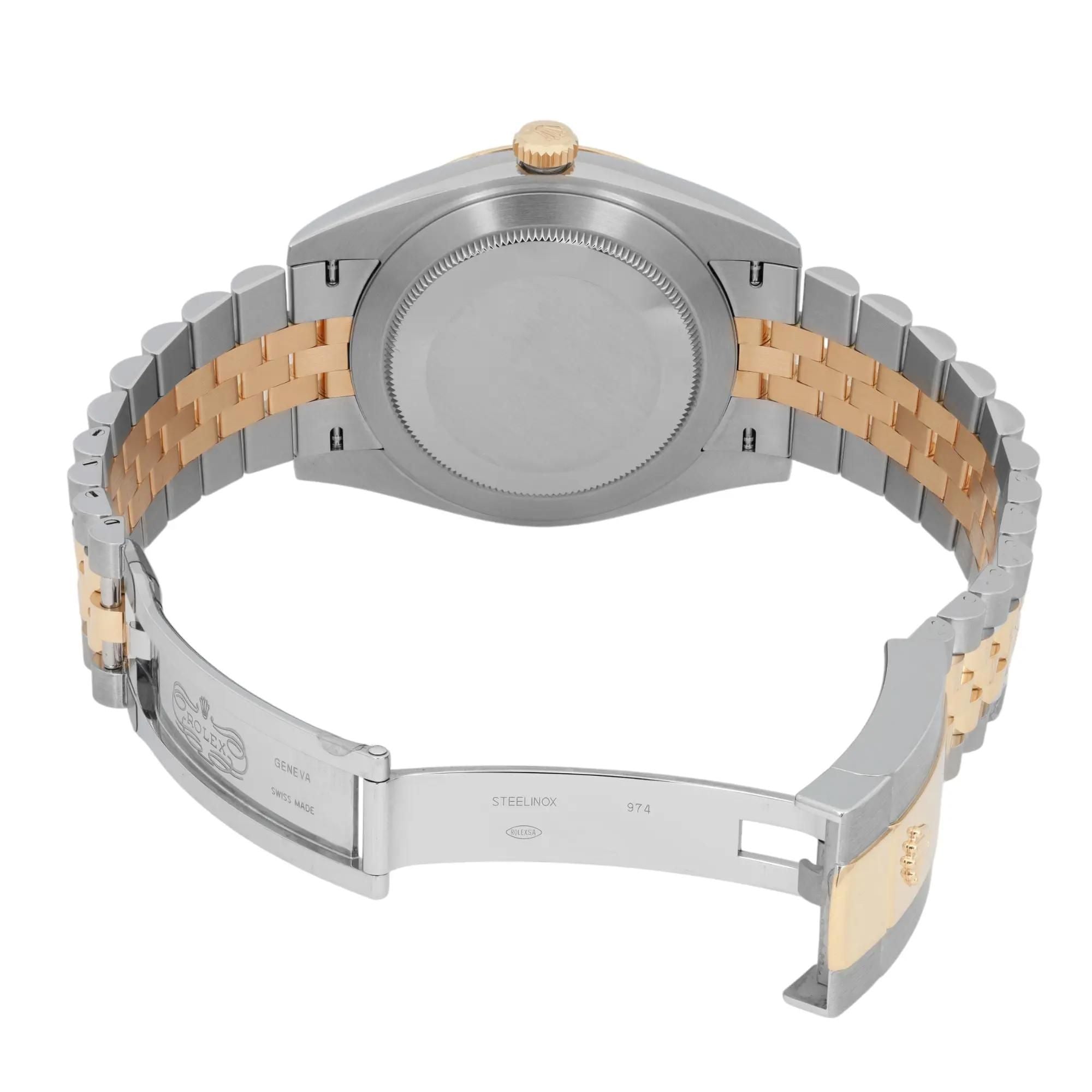 Rolex Datejust 41 18K Yellow Gold Steel Diamond MOP Dial Watch 126303
